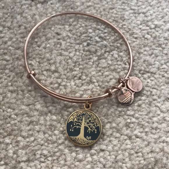Alex & Ani Charcoal Tree of Life Bangle Bracelet - Picture 2 of 6